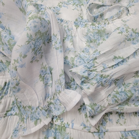 Trixxi NEW Women's XL Floral Cottagecore Prairie BOHO Flowy Long Sleeve Dress - Picture 7 of 15